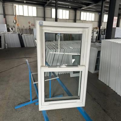 China Ventanas deslizantes de UPVC inclinadas con parrilla Vidriera interna de vinilo Ventanas impermeables en venta