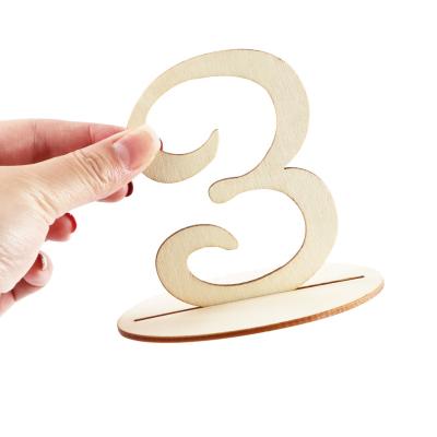 China Wholesale Durable Vintage Rustic Wedding Party Wooden Table Number 1-20 Wooden Table Number For Wedding Party for sale