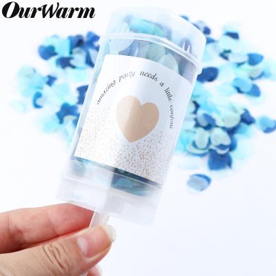 China Birthday Wedding Travel Party Favors OurWarm Party Gender Themed Reveal Baby Shower New Year Push Pop Wedding Confetti Snap for sale