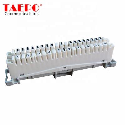 China 10 IDC connection pairs 10 similar pairs as crown LSA plus terminal band telecommunication splitter module for sale