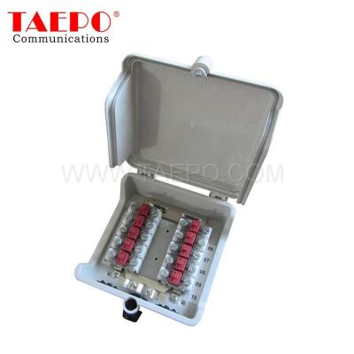 China Telecom Waterproof 10 Pair Outdoor Distribution Box Telecom For STB Module for sale