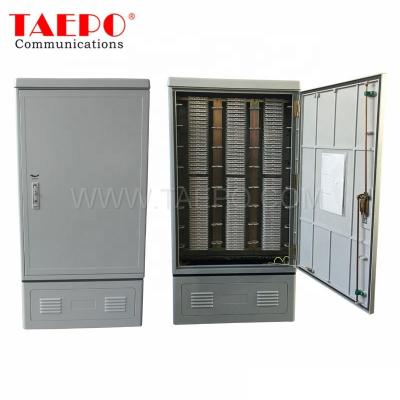 China Outdoor Terminal Cross Cabinet Telephone Telecommunication Connection 1200 Pairs For Crown Module for sale