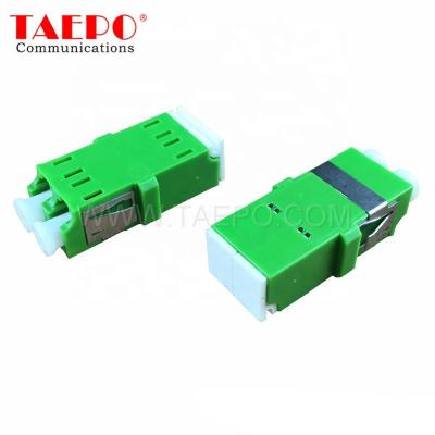 China Singlemode Duplex Reduced Clamp LC APC Fiber Optic Adapter With Shutter TP-3001-SM2LCALCA-SF2 for sale