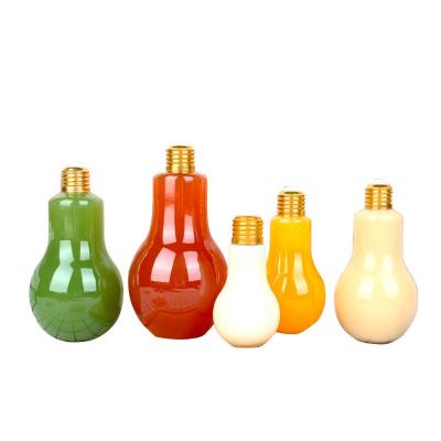 China food & Beverage Packaging LED Bulb Light Cup Glow Bottle Lamp Plastic Beverage Cup For Beverage Juice for sale