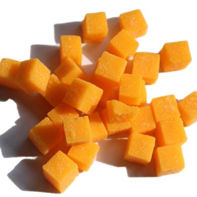 China Snack Maker Wholesale Delicious Snack Foods Chew Cube Soft Mango Candy for sale