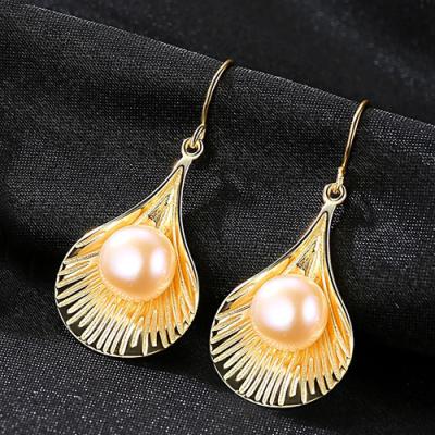 China OUXI Pearl 925 Sterling Silver Hoop Earrings Beauty Romantic Freshwater Women Gift Jewelry Manufacturer Y21452 for sale