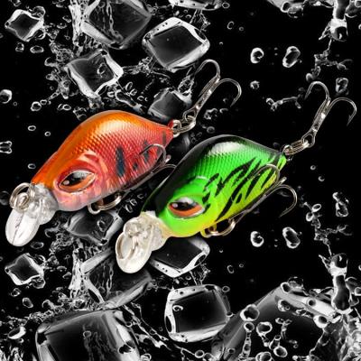 China Rattle Metal Diver Sinking 40MM Length Crankbait Hard Crank Lures Fishing Crankbaits Volume for sale