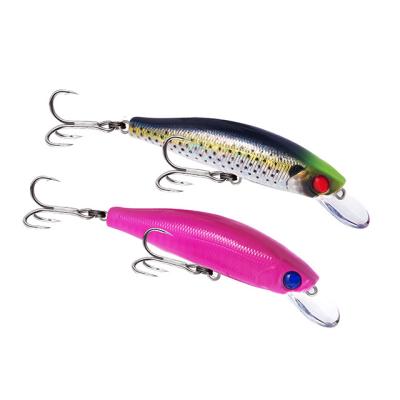 China Hot Selling Plastic ABS 80MM Length Saltwater Fishing Lure Minnow Lures Sinking Minnow for sale