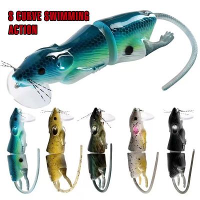 China Hot Selling Plastic ABS 90MM Length Freshwater Fishing Swimbait Lure Hard Baits Mouse Fishing Lure for sale