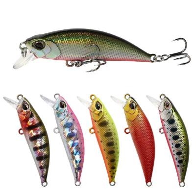 China 48MM and 50MM Length Freshwater Minnow Fishing Lure Mini Minnow 9056 Casting Downhill Minnow for sale