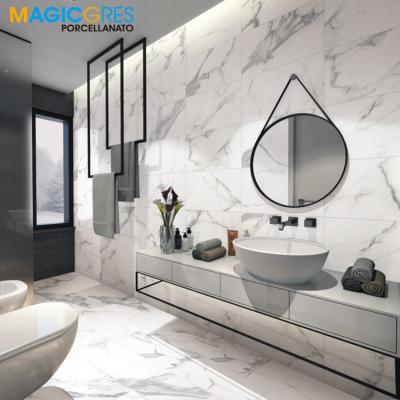 China Rustic Tiles Foshan Hot Selling Product Glazed White Carrara Porcelain Wall Tile for sale