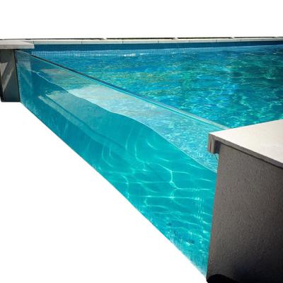 China Protection PG UV Coating Luxury Life Style One Time Melt Clear Underwater Acrylic Panels Swimming Pool for sale