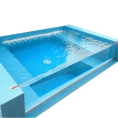 China PG Resistant UV Protection Clear Acrylic Surface Glass Swimming Pools for sale