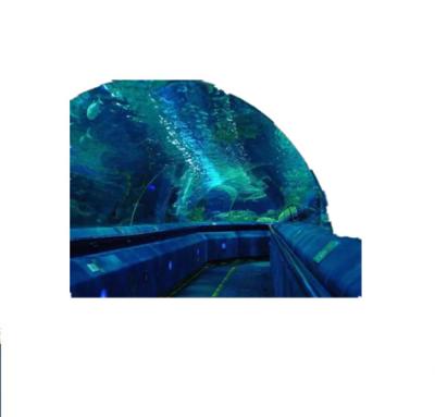 China Various Sustainable PG Ray Form Tunnel Transparent Acrylic Glass Aquarium for sale