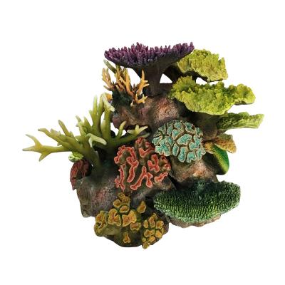 China Unique Acrylic Viable Aquascape Aquarium Decorations Landscape Coral Reef No Color Change Insert Resin Stylish PAGE Made In China Rohs for sale