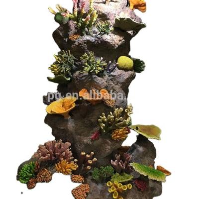 China Handmade Viable PAGE No Soft Artificial Inserts Coral Reef Fish Tank Ornaments Acrylic Artificial Color Change Aquarium Decorations for sale