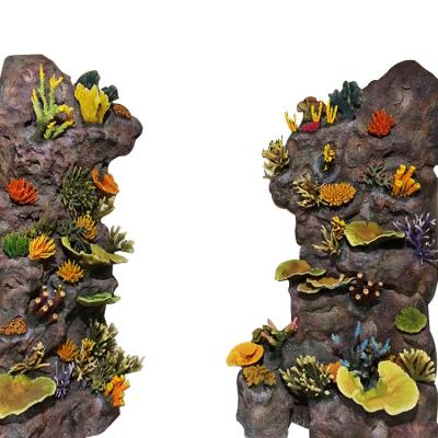 China Artificial PAGE of Coral Reef Aquarium Decoration Mixed of Soft Unique Colorful Viable No Color Change Insert Elegant Resin No Harm to Fish for sale