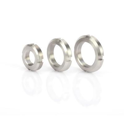 China Heavy Industry Factory Direct Sale Chinese Stainless Steel Round Head Slotted Lock Nuts for sale