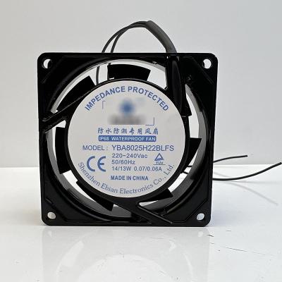 China Construction worksÂ  YBA8025H22BLFS 220-240v 50/60hz 14/13w 0.07/0.06a cooling fan for sale