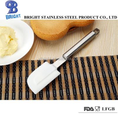 China A10081 Silicone Square Shape Stainless Steel Handle Silicone Spatula for sale