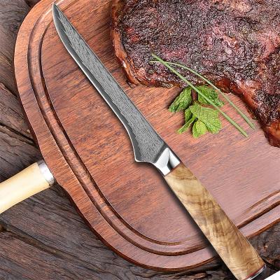 China High Quality Viable Boning Knife 5.5Inch Damascus Steel For Boning Raw Meat Fish Fillet Salmon Sushi Knife Cooking Tool Chef Knife Gift for sale