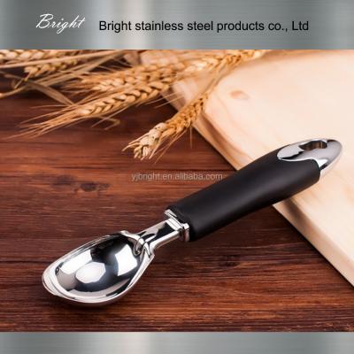 China a10112 TPR metal handle stainless steel ice cream scoop for sale