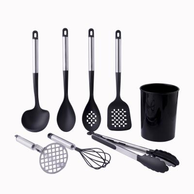 China CLASSIC Material Heat Resistant Potato Crusher Folder Spatula Spoon 8pcs Food Grade Kitchenware Instrument Accessories Heat Resistant Tool Kit for sale