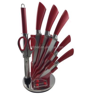 China (BK230) Sustainable High Quality 8pcs Stainless Steel Kitchen Block Knife Set for sale