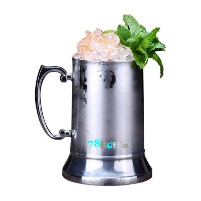 China 78BoTTle Cold Wall 18/8 Stainless Steel Tankard Beer Mug Wholesale Beverage New Double 20oz Stainless Steel Beer Stoneware Mug Rocky Beer Mug for sale