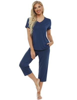 China Designer Pajamas Solid Soft QUICK DRY Luxury Sleepwear Pajama Sets Women Cami Sleepdress for sale