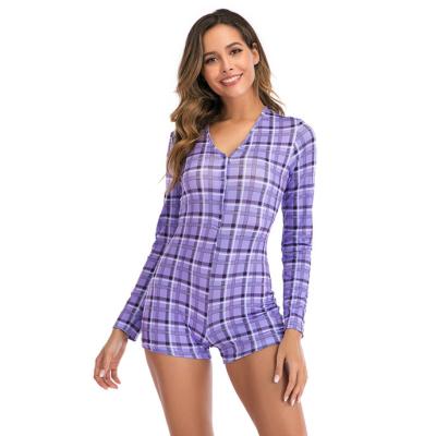 China Wholesale Custom Sexy Adult QUICK DRY Onesie Long Sleeve Adult Christmas One Piece Pajamas Sleepwear Rompers for sale