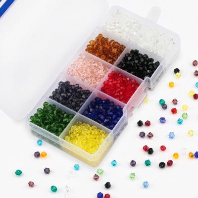 China DIY DIY Beading 4mm Material Tip Glass Loose Crystal Diamond Beads /3000 Box Set 2000 Per Box Travel Mixed Sets for sale