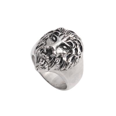 China Trendy Fashion Men's Retro Animal Shape Ring Summer Ring S Steel Jewelry for sale