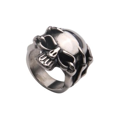 China FASHIONABLE Men's Ring Retro Style New Skull Punk Ring S Steel Jewelry for sale