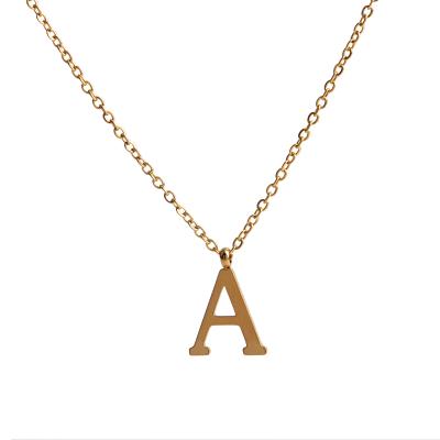 China FASHIONABLE Women Tasty Gold Plated Necklace Personalized Name Necklace Jewelry Collarbone Clavicle Chain for sale