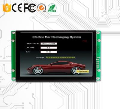 China Ingebedde Vertoningen 7 TFT LCD-het Geheugen van de Moduleflits en Brede Opslagtemperatuur Te koop