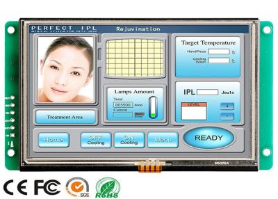 Cina modulo LCD di colore a 5.0 pollici di Tft di colore 65k, monitor leggibile dell'affissione a cristalli liquidi di luce solare di alta risoluzione in vendita