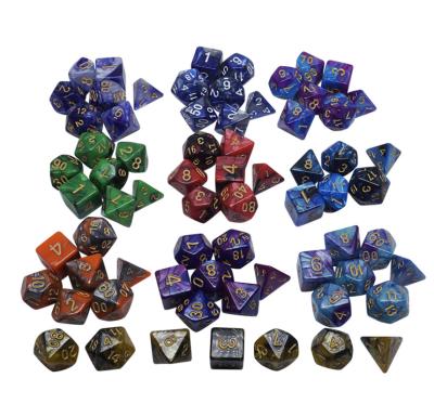 China Eco-Freindly China Customized Beautiful Glow Resin Die Cut Plastic Acrylic Dies Polyhedral Dies For Board Games for sale