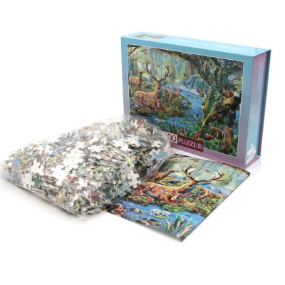 China DIY TOY Christmas Jigsaw Puzzle Wholesale 1000 Pieces Custom Jigsaw Puzzles Paper Kids Jigsaw Puzzle for sale