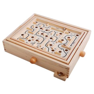 China Wholesale Custom Wooden Children's Puzzle Toys 36 Large 2 Maze Series Wooden Board Game for sale