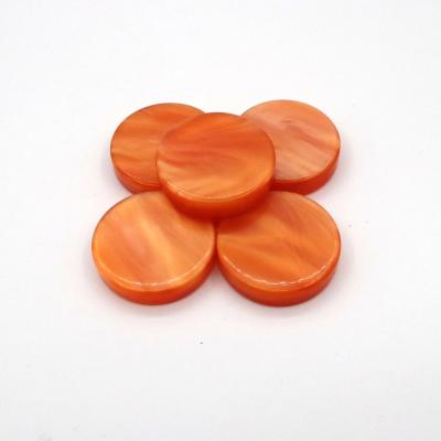 China Hot Handmade Custom Product D29mm Backgammon Board Game Amazon Selling Backgammon Game Small Size Orange Backgammon Chips for sale