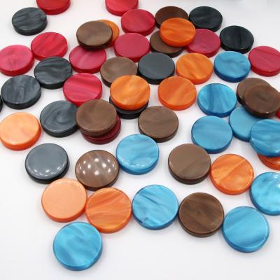 China Durable Customized Colorful Smooth Acrylic Backgammon Chess Board Game Accessories Chips Backgammon Checkers for sale