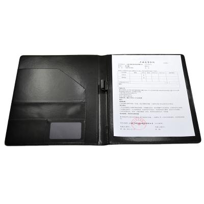 China Eco-friendly Conference Organizer Wholesale A4 PU Leather Folder Folder for sale