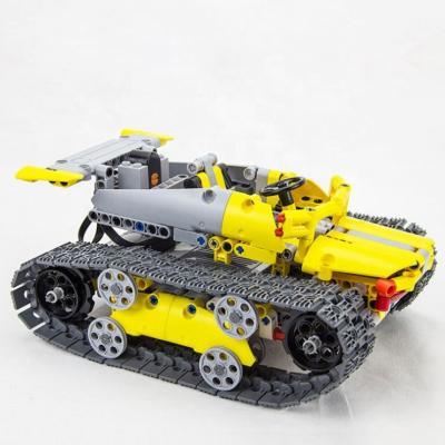 China DIY TOY Technic Block Plastic Kids Electric Rc Control Rod Toys Educational Remote Car Childrens Legoing for sale