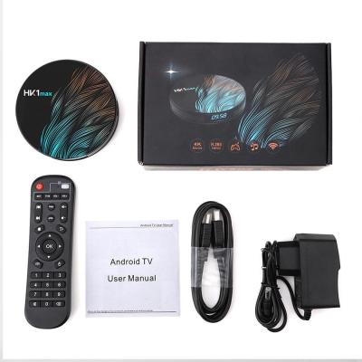 China Cuad Core 4GB IPTV Set Up Box Android 10 HK1 Max TV Box RAM 32GB ROM 5G Wi-Fi también está disponible en el mercado. en venta