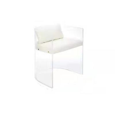 China Transparent Fancy Oval Back Chair Kids Play Chair Legless Acrylic Sofa Chair for sale