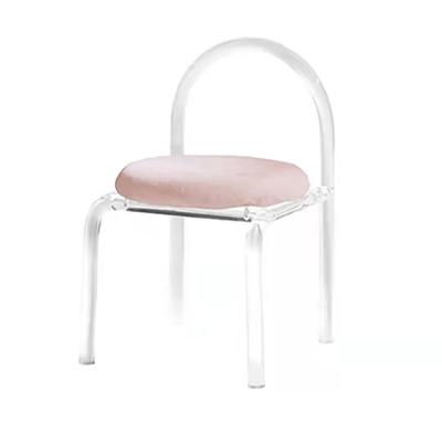 China Nordic modern high-end transparent single chair home interior decoration acrylic chair for sale