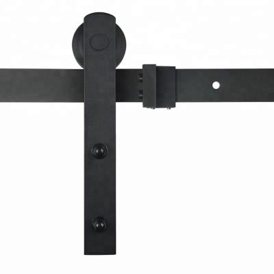 China Durable Two Sided Soft Narrow Sliding Interior Barn Wood Door Cabinet Door Kitchen Door Track Hardware for sale