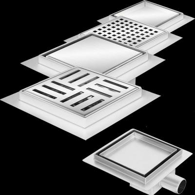 China Modern Bathroom Floor Drain Cover BJ-SQFS Tile Insert Grate for sale