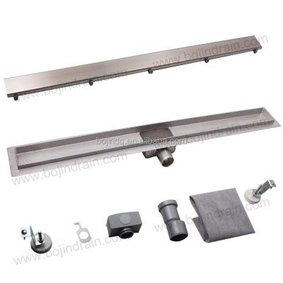 China Modern Linear Adjustable Stainless Steel Shower Drain Channel Floor Grate / Drain Grates for sale